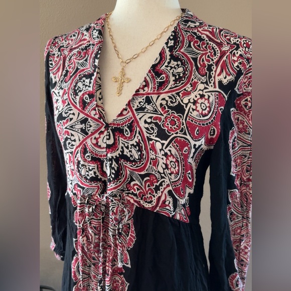 Bohemian floral print maxi dress size smalll - Picture 6 of 8